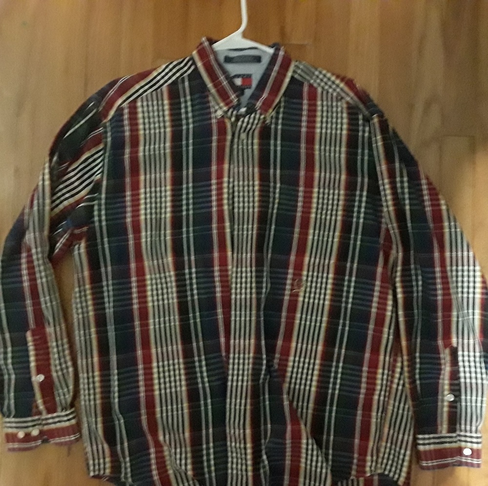 Tommy Hilfiger striped men's button up size large